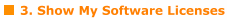 3. Show My Software Licenses