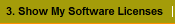 3. Show My Software Licenses