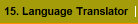 15. Language Translator