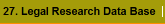 27. Legal Research Data Base