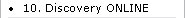 10. Discovery ONLINE