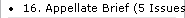 16. Appellate Brief (5 Issues)